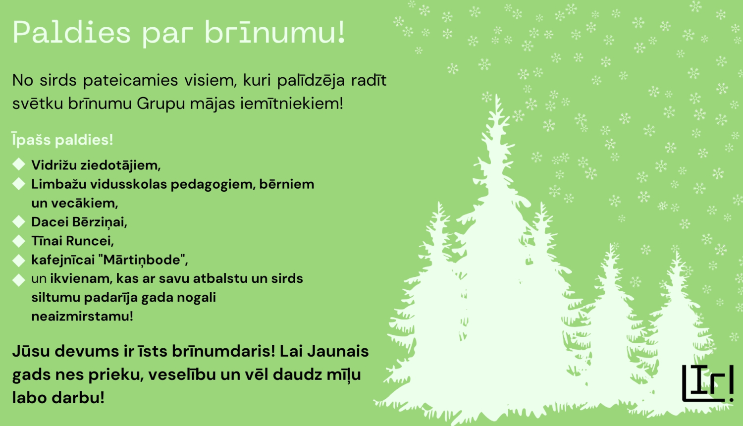 Paldies par brīnumu